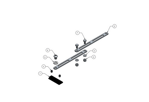 1121K-SGL, kit anti vribration barre Lazer 4