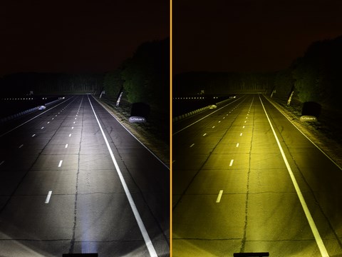 R900k, objectif cannelé jaune lazer, éclatement faisceau 3