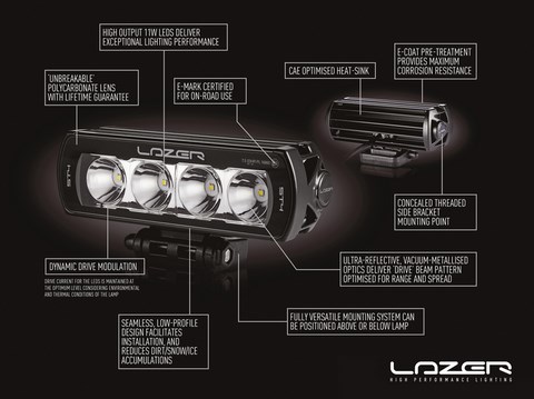 Lazer lamps ST evolution led  LED belgique barre lampe 8