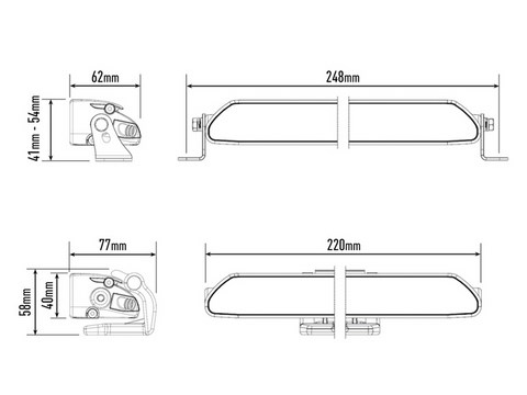 Barre LED Linear 6 Lazer lights, barre led 3 watts, lazer belgique eurojapan, 0L06-LNR-EL 5