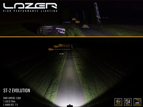 Lazer lamps ST evolution led 2 LED belgique barre lampe +6