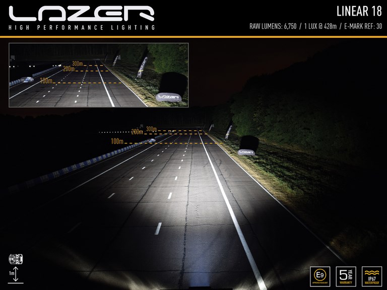 Barre LED Linear 18 Lazer lights, barre led 3 watts, lazer belgique eurojapan 8